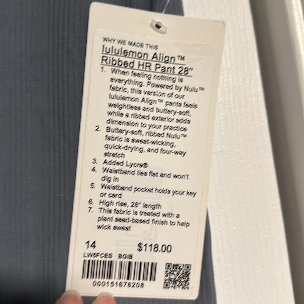 Lululemon Align Ribbed High Rise 28” leggings - Picture 3 of 3